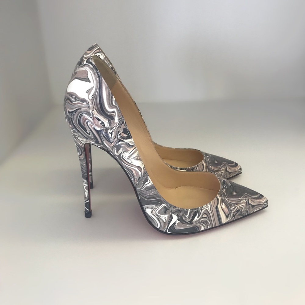 Christian Louboutin So Kate Marble Patent Size 38